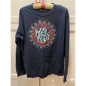 Zac Brown Band 2016 Black Out The Sun Tour w Dates Long Sleeve Shirt Sz L